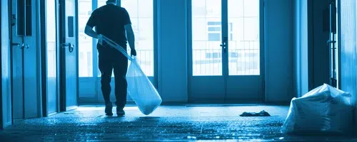 Abfall wird entsorgt